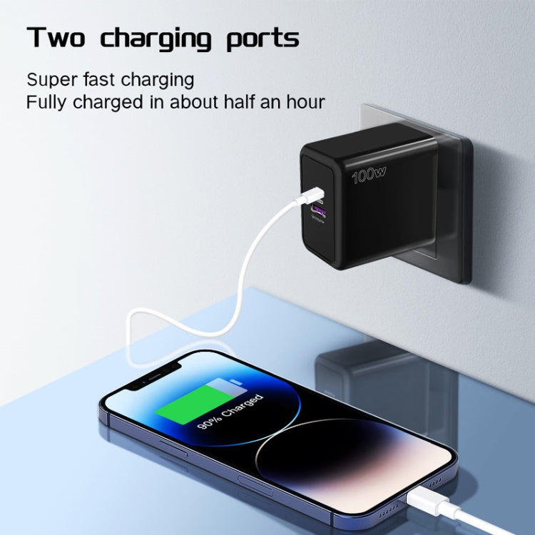 USB 67W / Type-C PD 33W Super fast Charging Full Protocol Mobile Phone Charger, EU Plug, EU Plug