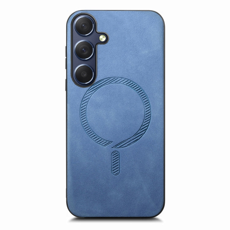 Solid Color Retro Magsafe PU Back Cover Phone Case