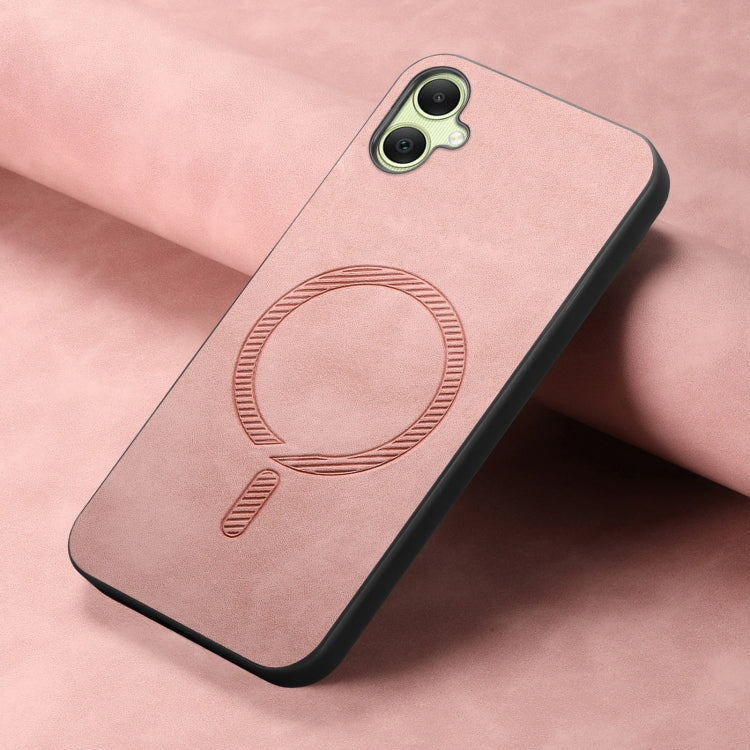 Solid Color Retro Magsafe PU Back Cover Phone Case