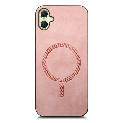 Solid Color Retro Magsafe PU Back Cover Phone Case