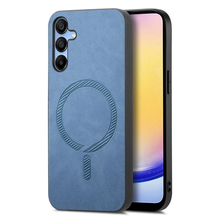 Solid Color Retro Magsafe PU Back Cover Phone Case