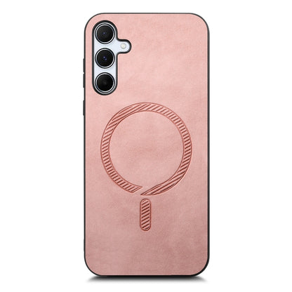 Solid Color Retro Magsafe PU Back Cover Phone Case