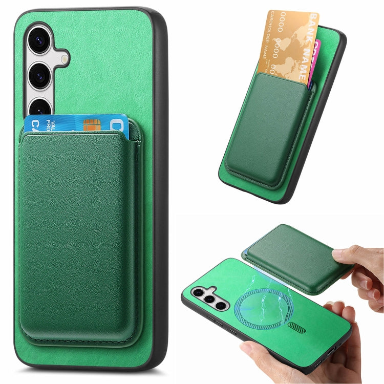 Retro Magsafe Card Bag PU Back Cover Phone Case