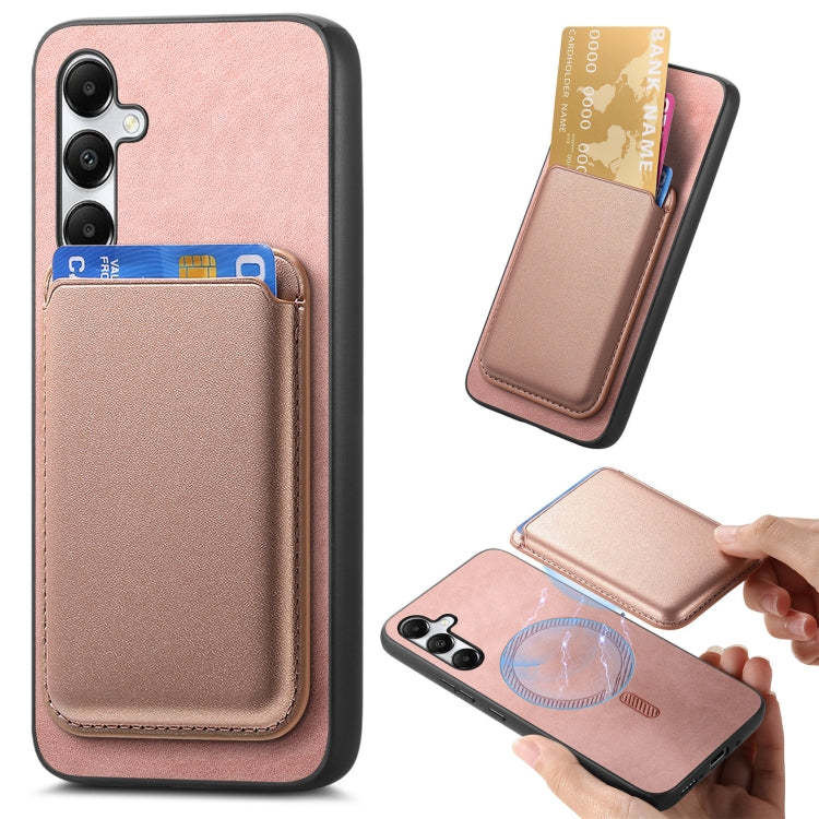 Retro Magsafe Card Bag PU Back Cover Phone Case