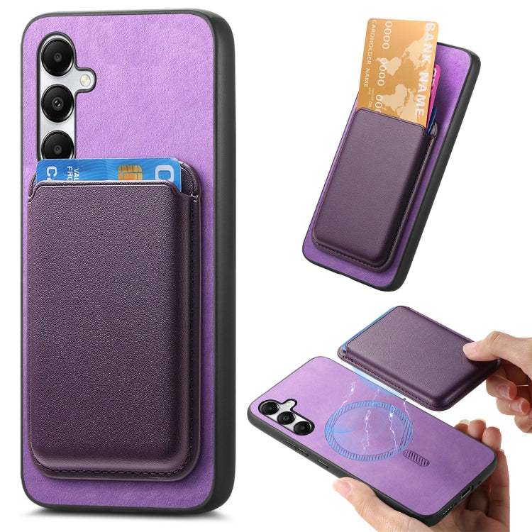 Retro Magsafe Card Bag PU Back Cover Phone Case
