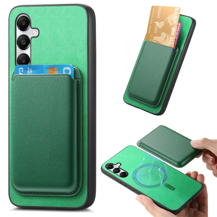Retro Magsafe Card Bag PU Back Cover Phone Case