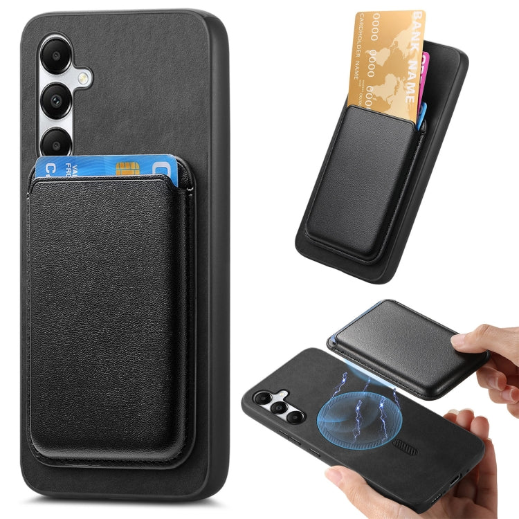 Retro Magsafe Card Bag PU Back Cover Phone Case
