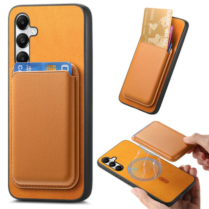 Retro Magsafe Card Bag PU Back Cover Phone Case