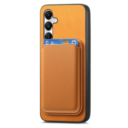 Retro Magsafe Card Bag PU Back Cover Phone Case