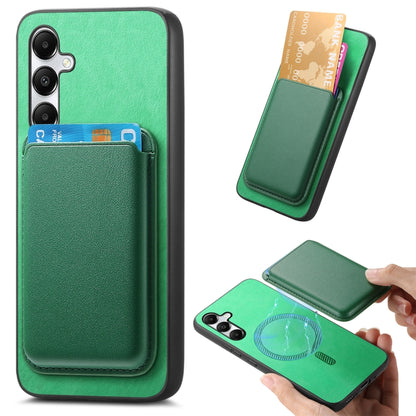 Retro Magsafe Card Bag PU Back Cover Phone Case