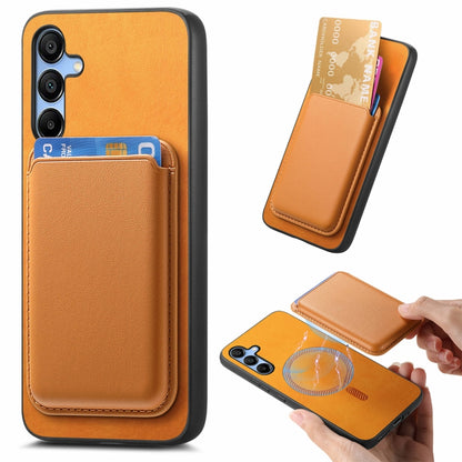 Retro Magsafe Card Bag PU Back Cover Phone Case