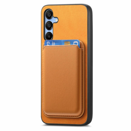 Retro Magsafe Card Bag PU Back Cover Phone Case
