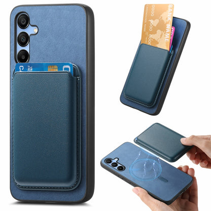 Retro Magsafe Card Bag PU Back Cover Phone Case