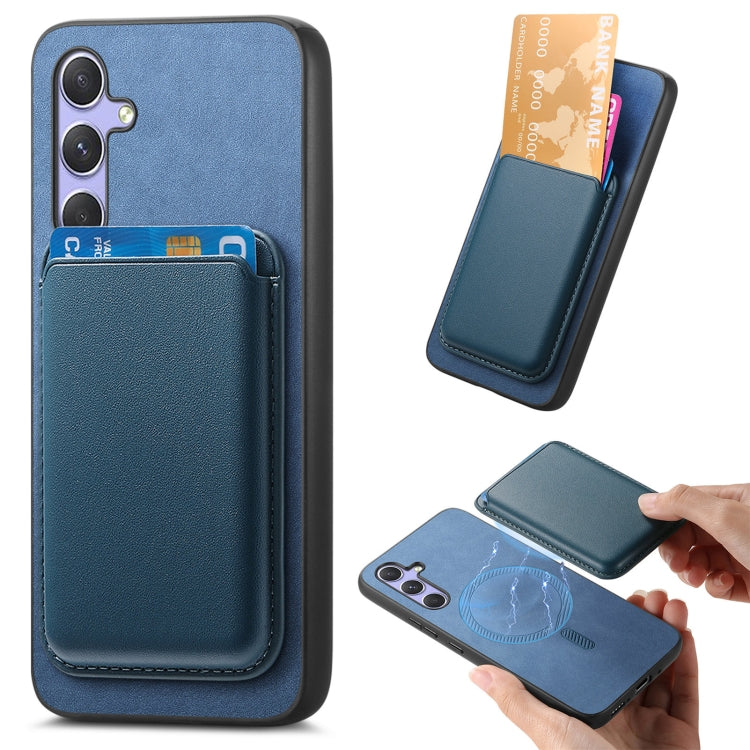 Retro Magsafe Card Bag PU Back Cover Phone Case