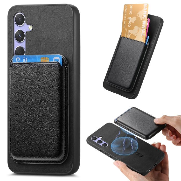 Retro Magsafe Card Bag PU Back Cover Phone Case