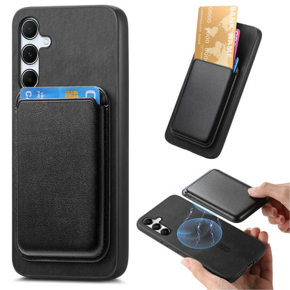 Retro Magsafe Card Bag PU Back Cover Phone Case