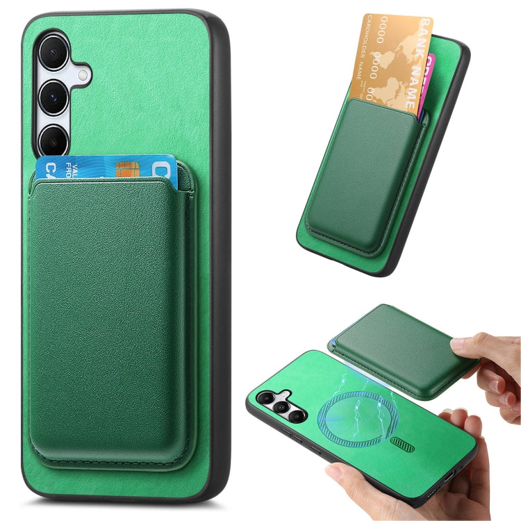 Retro Magsafe Card Bag PU Back Cover Phone Case