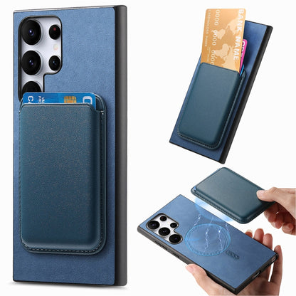 Retro Magsafe Card Bag PU Back Cover Phone Case