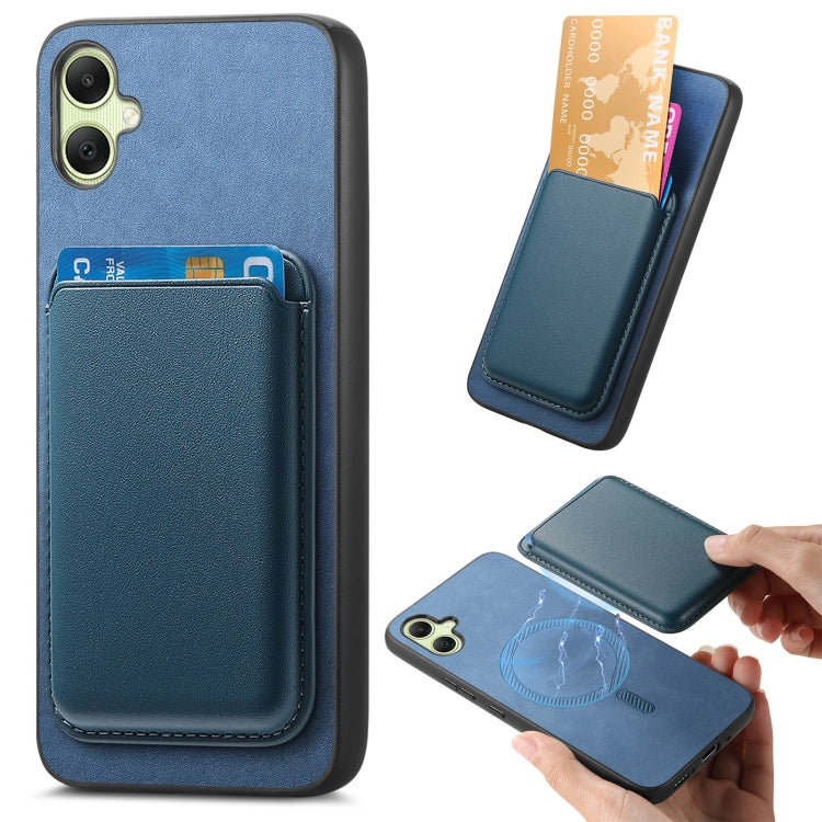 Retro Magsafe Card Bag PU Back Cover Phone Case