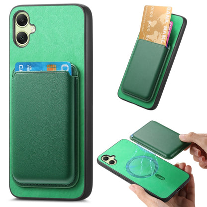 Retro Magsafe Card Bag PU Back Cover Phone Case