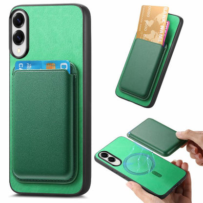 Retro Magsafe Card Bag PU Back Cover Phone Case