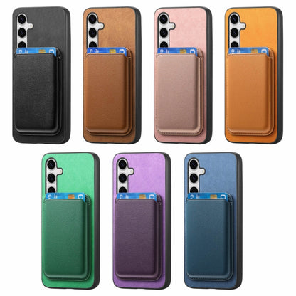 Retro Magsafe Card Bag PU Back Cover Phone Case