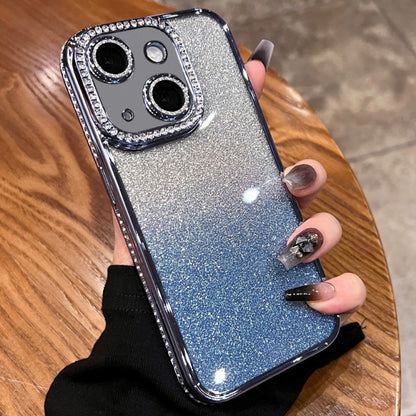 Diamond Gradient Glitter TPU Phone Case, For iPhone 16 Pro Max, For iPhone 16 Pro����������������...