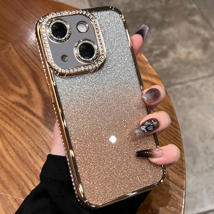 Diamond Gradient Glitter TPU Phone Case, For iPhone 16 Pro Max, For iPhone 16 Pro����������������...