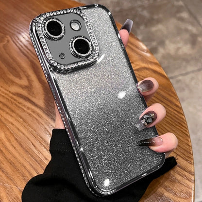 Diamond Gradient Glitter TPU Phone Case, For iPhone 16 Pro Max, For iPhone 16 Pro����������������...