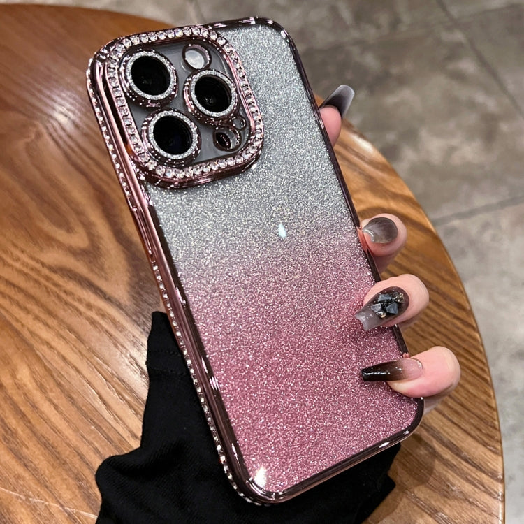 Diamond Gradient Glitter TPU Phone Case, For iPhone 16 Pro Max, For iPhone 16 Pro����������������...
