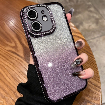 Diamond Gradient Glitter TPU Phone Case, For iPhone 12 Pro Max, For iPhone  12 Pro���������������...