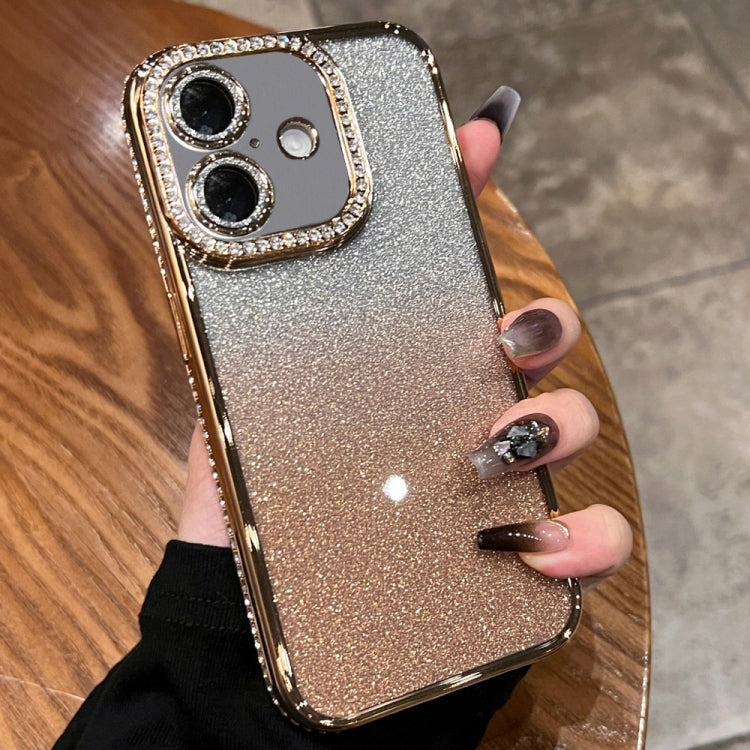 Diamond Gradient Glitter TPU Phone Case, For iPhone 16 Pro Max, For iPhone 16 Pro����������������...