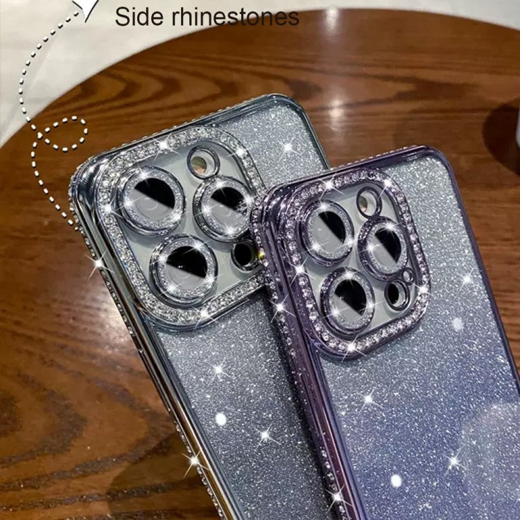 Diamond Gradient Glitter TPU Phone Case, For iPhone 16 Pro Max, For iPhone 16 Pro����������������...