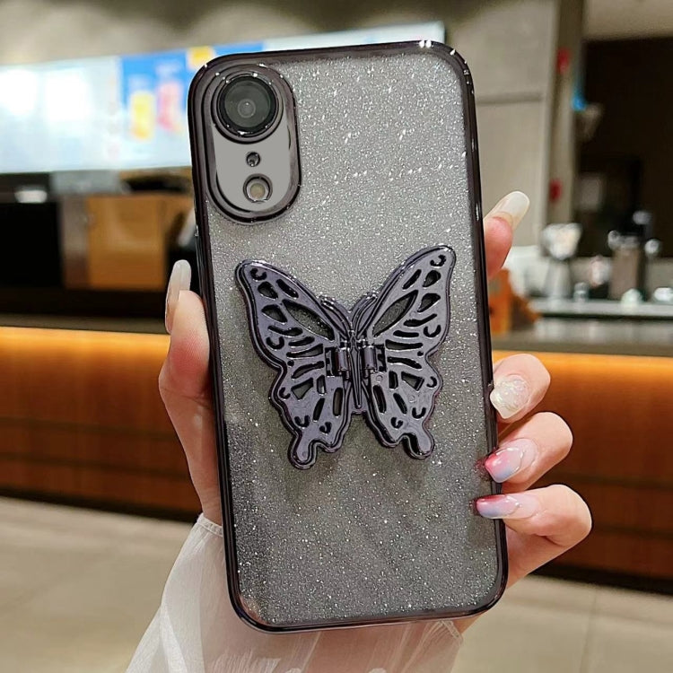Electroplated Gradient Glitter 3D Butterfly TPU Phone Case, For iPhone 11 Pro Max, For iPhone 11�...