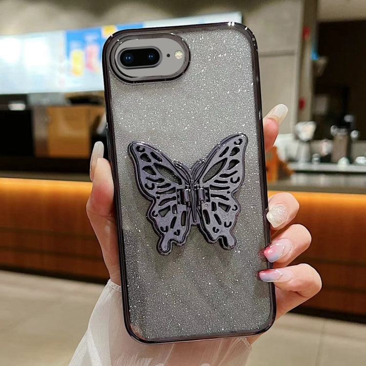 Electroplated Gradient Glitter 3D Butterfly TPU Phone Case, For iPhone 11 Pro Max, For iPhone 11�...