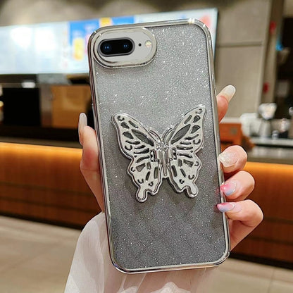 Electroplated Gradient Glitter 3D Butterfly TPU Phone Case, For iPhone 11 Pro Max, For iPhone 11�...