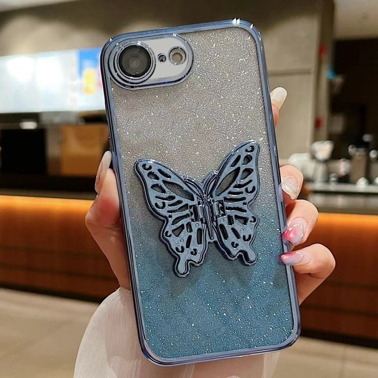 Electroplated Gradient Glitter 3D Butterfly TPU Phone Case, For iPhone 11 Pro Max, For iPhone 11�...
