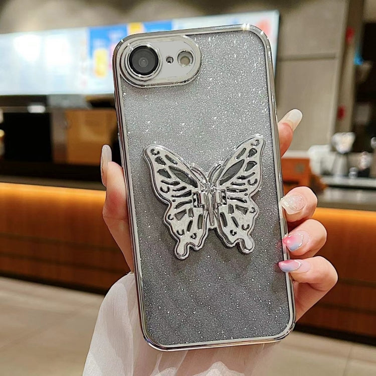Electroplated Gradient Glitter 3D Butterfly TPU Phone Case, For iPhone 11 Pro Max, For iPhone 11�...