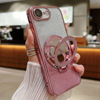 Plated Mirror Holder Gradient Glitter MagSafe Phone Case, For iPhone XS Max����������������������...