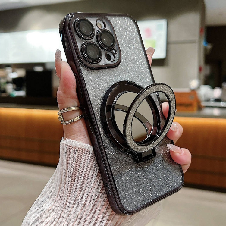 Plated Mirror Holder Gradient Glitter MagSafe Phone Case