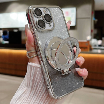 Plated Mirror Holder Gradient Glitter MagSafe Phone Case