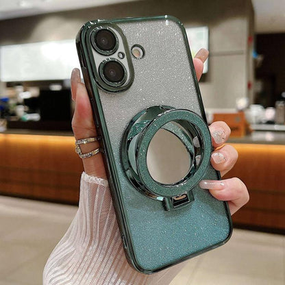 Plated Mirror Holder Gradient Glitter MagSafe Phone Case