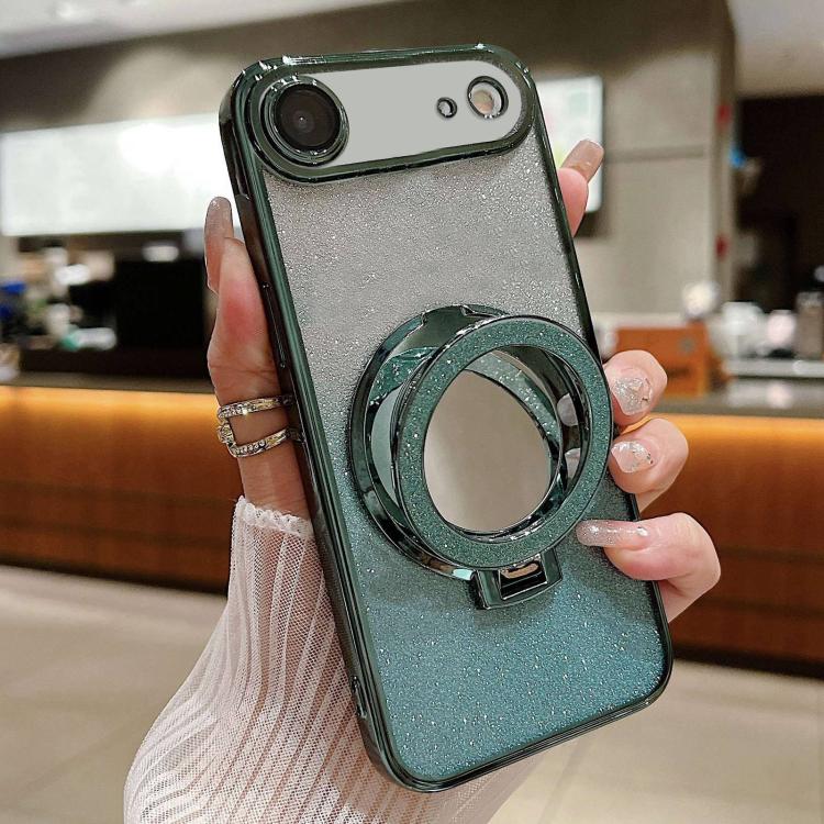 Plated Mirror Holder Gradient Glitter MagSafe Phone Case