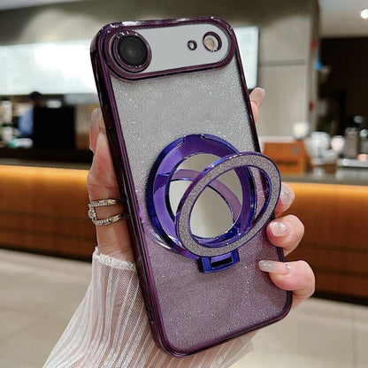 Plated Mirror Holder Gradient Glitter MagSafe Phone Case