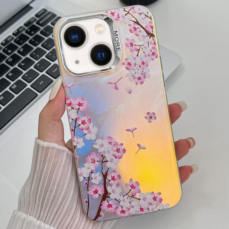 Electroplating Laser Flower Texture TPU Phone Case, For iPhone 13 Pro Max, For iPhone 13 Pro�����...