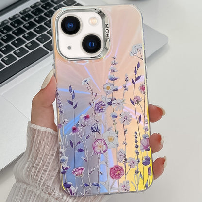 Electroplating Laser Flower Texture TPU Phone Case, For iPhone 13 Pro Max, For iPhone 13 Pro�����...