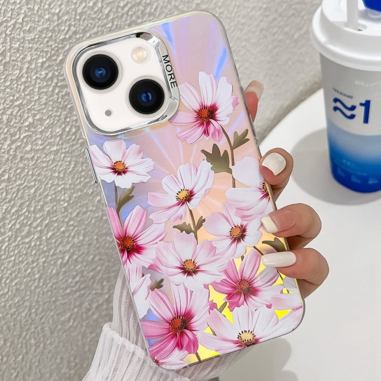 Electroplating Laser Flower Texture TPU Phone Case, For iPhone 13 Pro Max, For iPhone 13 Pro�����...