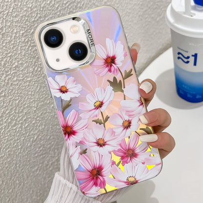 Electroplating Laser Flower Texture TPU Phone Case, For iPhone 13 Pro Max, For iPhone 13 Pro�����...