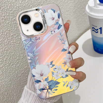 Electroplating Laser Flower Texture TPU Phone Case, For iPhone 13 Pro Max, For iPhone 13 Pro�����...