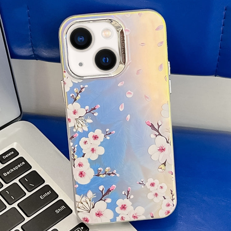 Electroplating Laser Flower Texture TPU Phone Case, For iPhone 13 Pro Max, For iPhone 13 Pro�����...